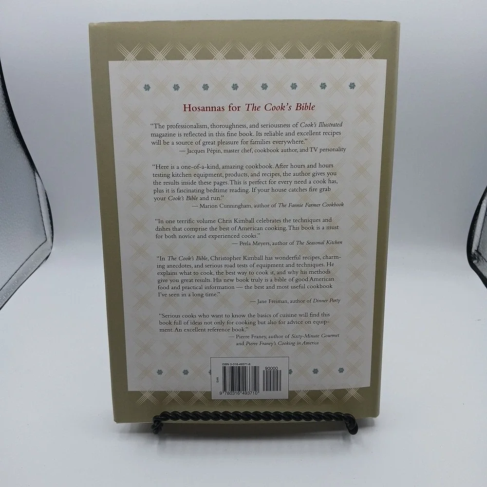 Cook's Bible The Best of American Home Cooking Christopher Kimball NOS